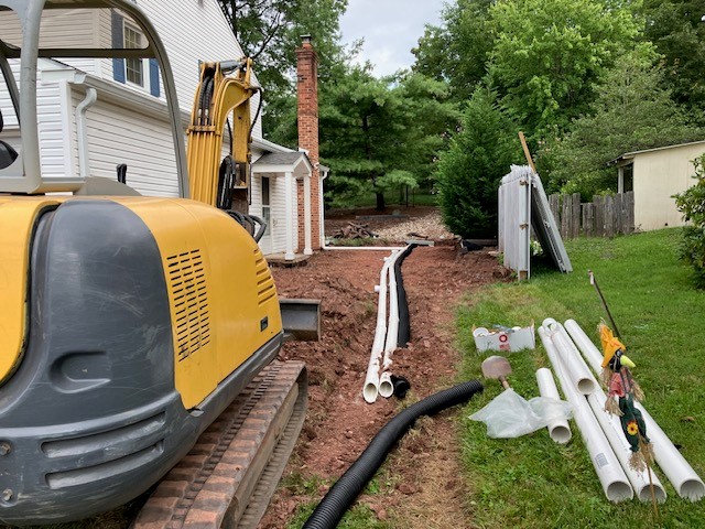 storm water drainage installed